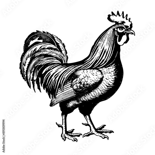 Vintage engraved vector illustration