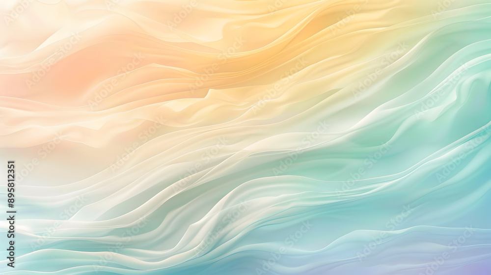 Obraz premium Gentle minimalistic tranquil background illustration