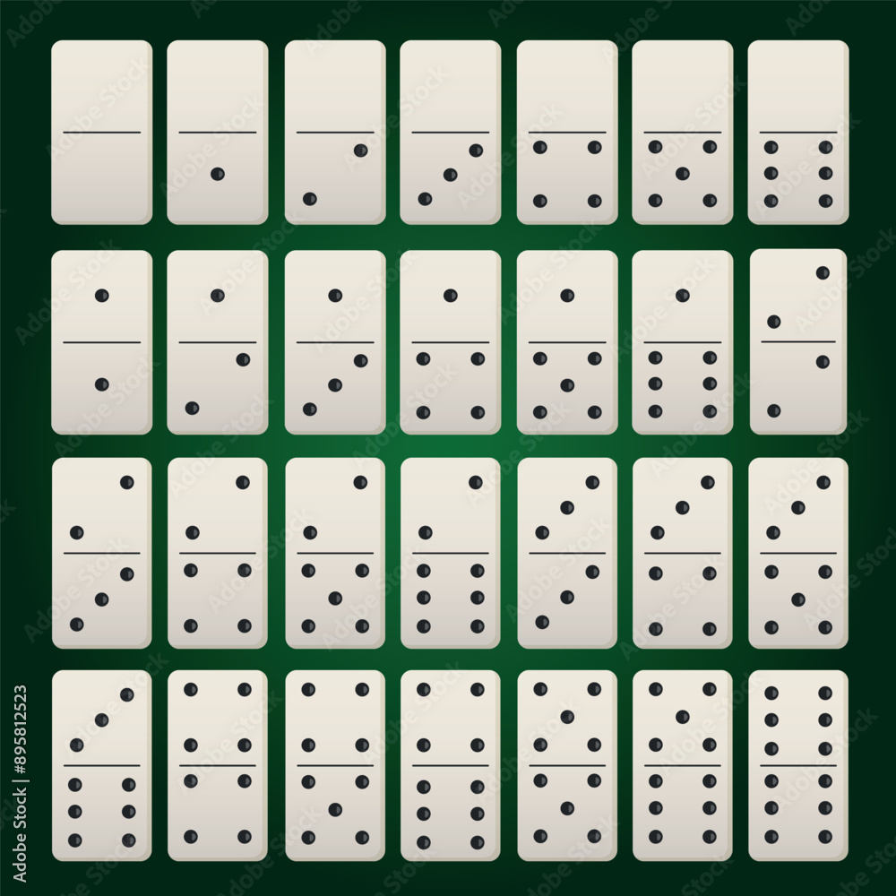 Vector image of chips from the board game dominoes. Concept of spending time together. Gambling. Element for your design Vector image of chips from the board game dominoes. Concept of spending time together. Gambling. Element for your design