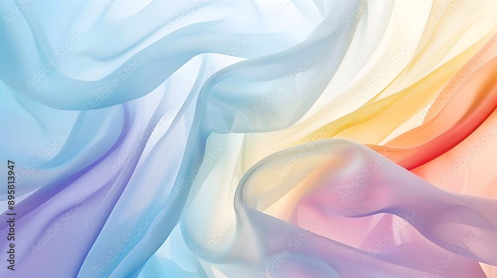 Obraz premium Gentle minimalistic tranquil background illustration