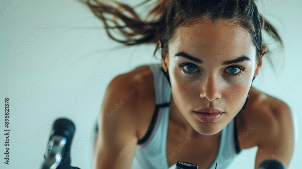 サイクリングを楽しむ女性のイメージ サイクリングを楽しむ女性のイメージ
