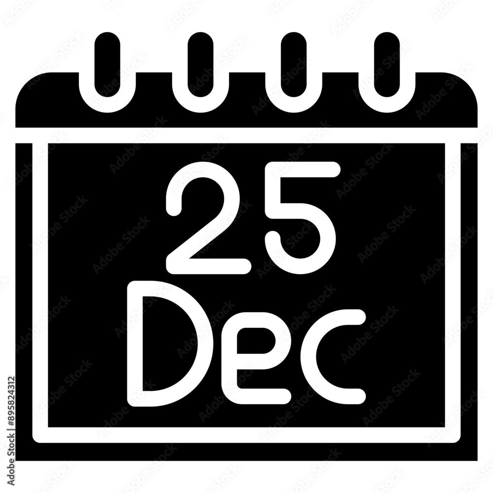Christmas Advent Calendar Icon Christmas Advent Calendar Icon