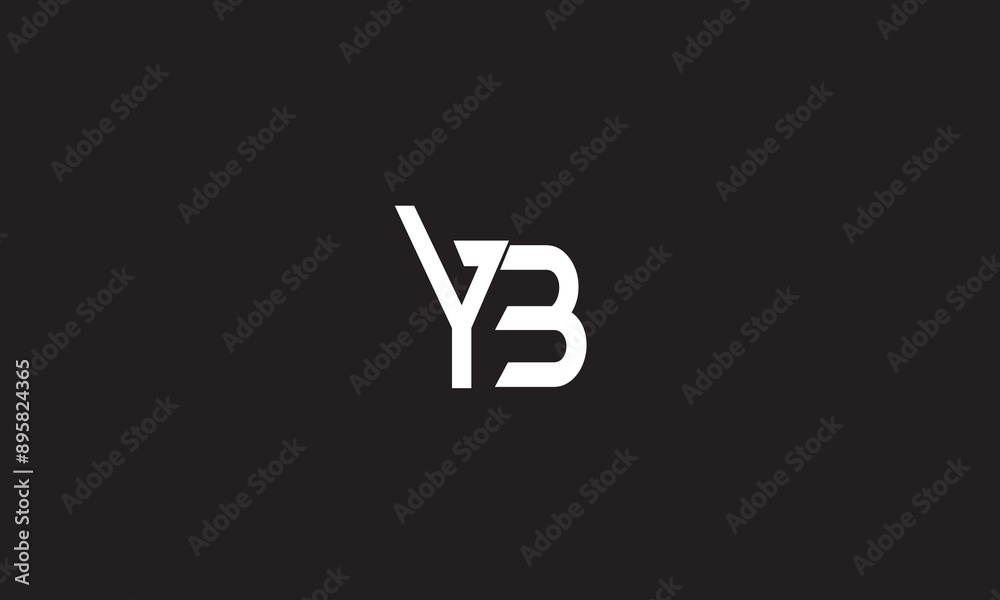 YB, BY , Y , B, Abstract Letters Logo Monogram YB, BY , Y , B, Abstract Letters Logo Monogram
