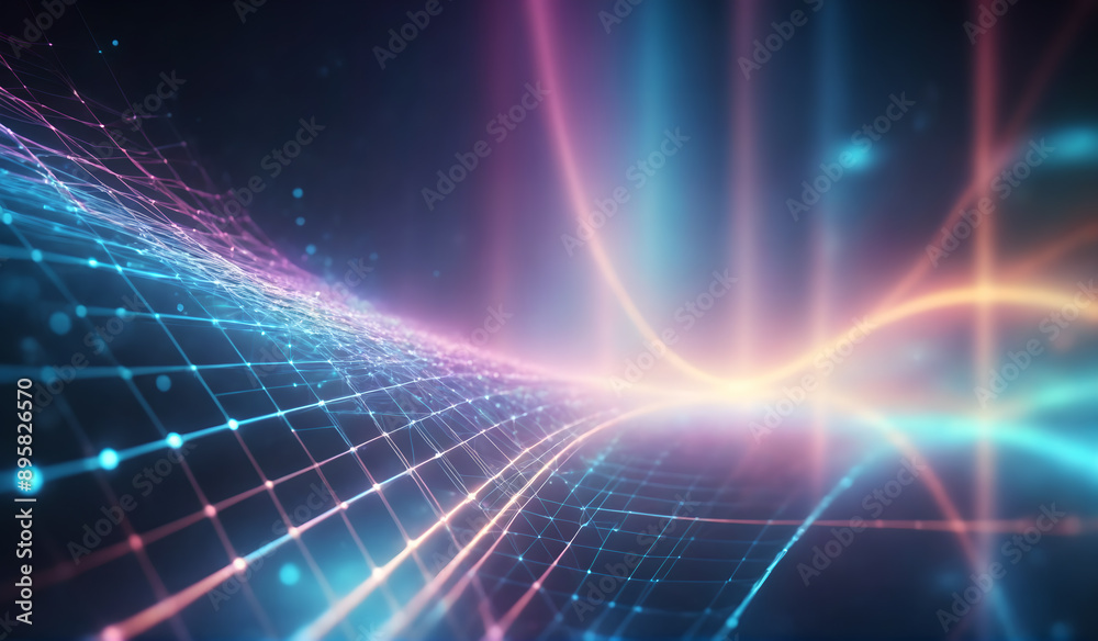 Simple glowing line background Simple glowing line background