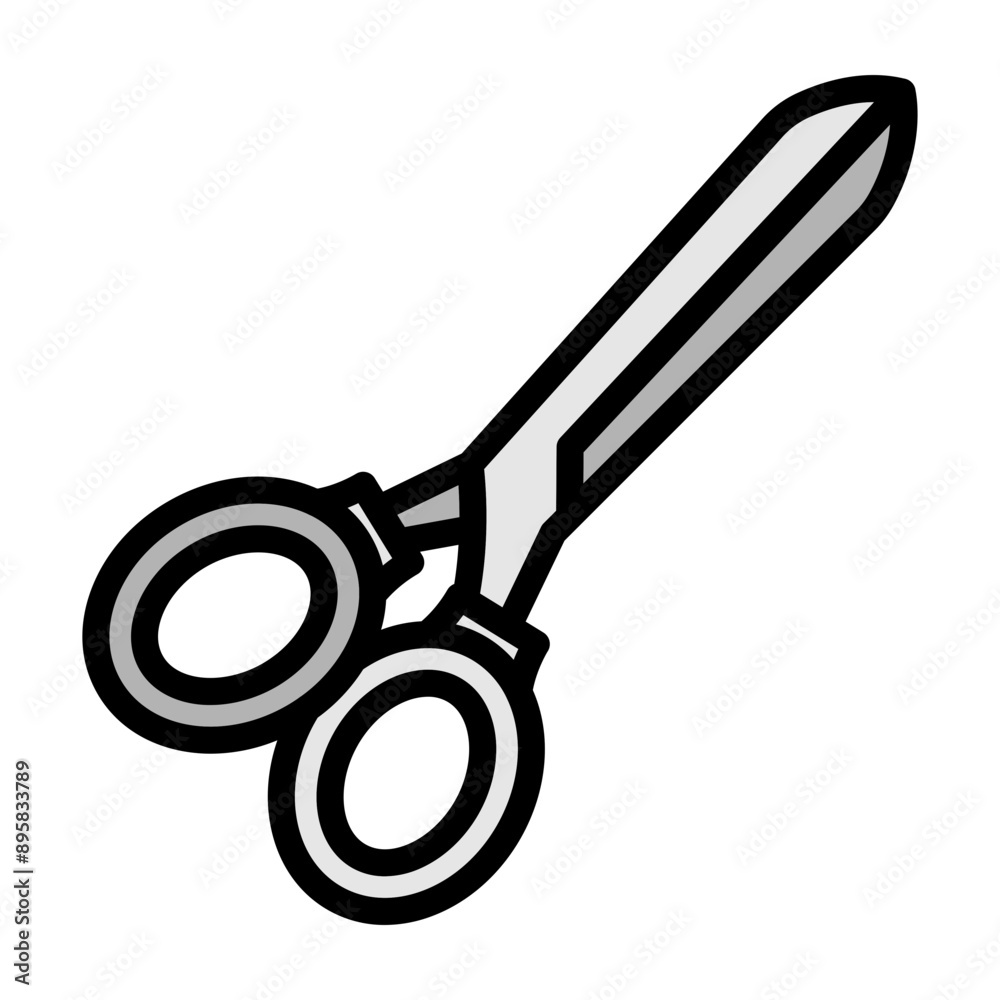 Scissors Vector Filled Icon Design Scissors Vector Filled Icon Design