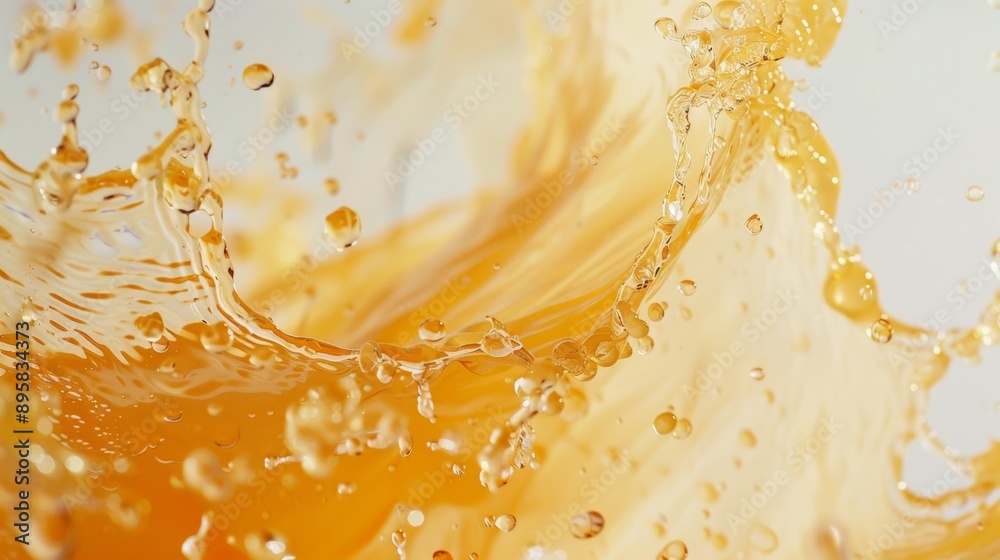 Golden Liquid Splash in Motion Golden Liquid Splash in Motion