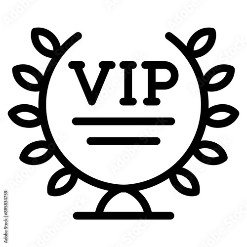 Vip icon. VIP vector sign. Premium and Luxury VIP icon.