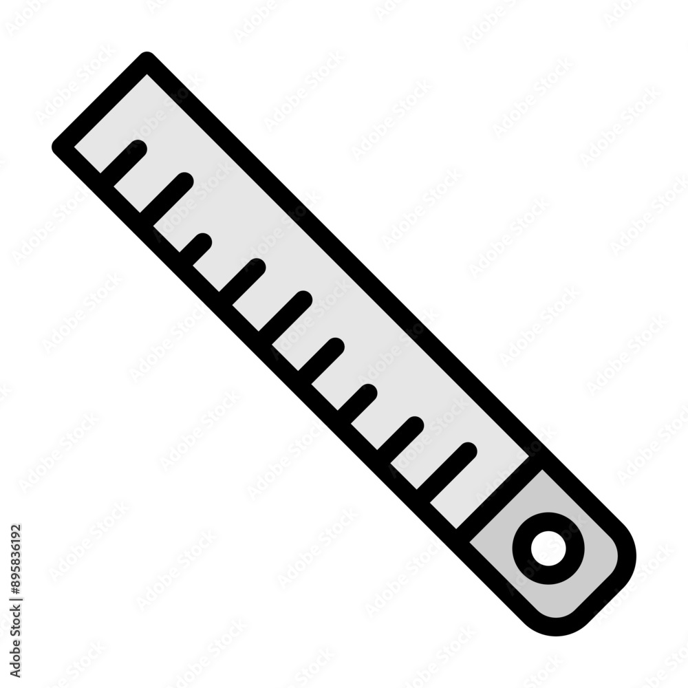 Measure Tape Vector Filled Icon Design Measure Tape Vector Filled Icon Design