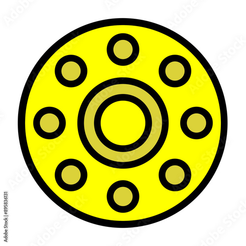 Bobbin Vector Filled Icon Design