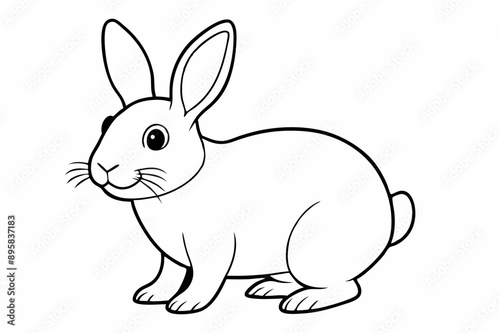 Funny Rabbit with White Background Vector Illustration, Cartoons, Clipart, and Line Art Design, Adorable funny rabbit vector illustration, perfect for cartoons, clipart, and line art designs Funny Rabbit with White Background Vector Illustration, Cartoons, Clipart, and Line Art Design, Adorable funny rabbit vector illustration, perfect for cartoons, clipart, and line art designs