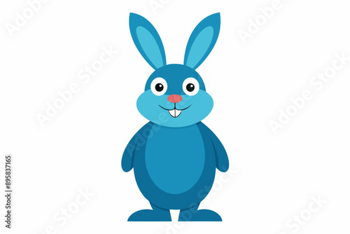 Funny Rabbit with White Background Vector Illustration, Cartoons, Clipart, and Line Art Design, Adorable funny rabbit vector illustration, perfect for cartoons, clipart, and line art designs