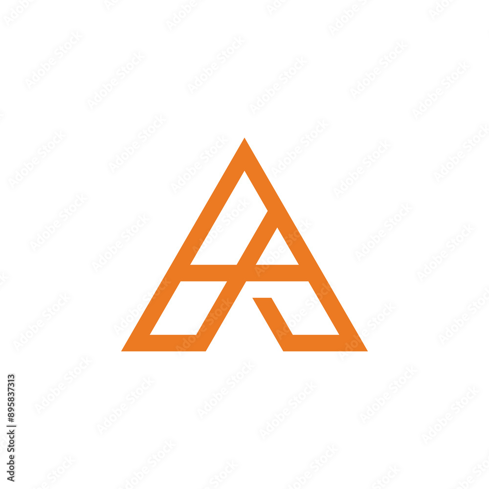Mono line Letter A Logo design vector template Mono line Letter A Logo design vector template