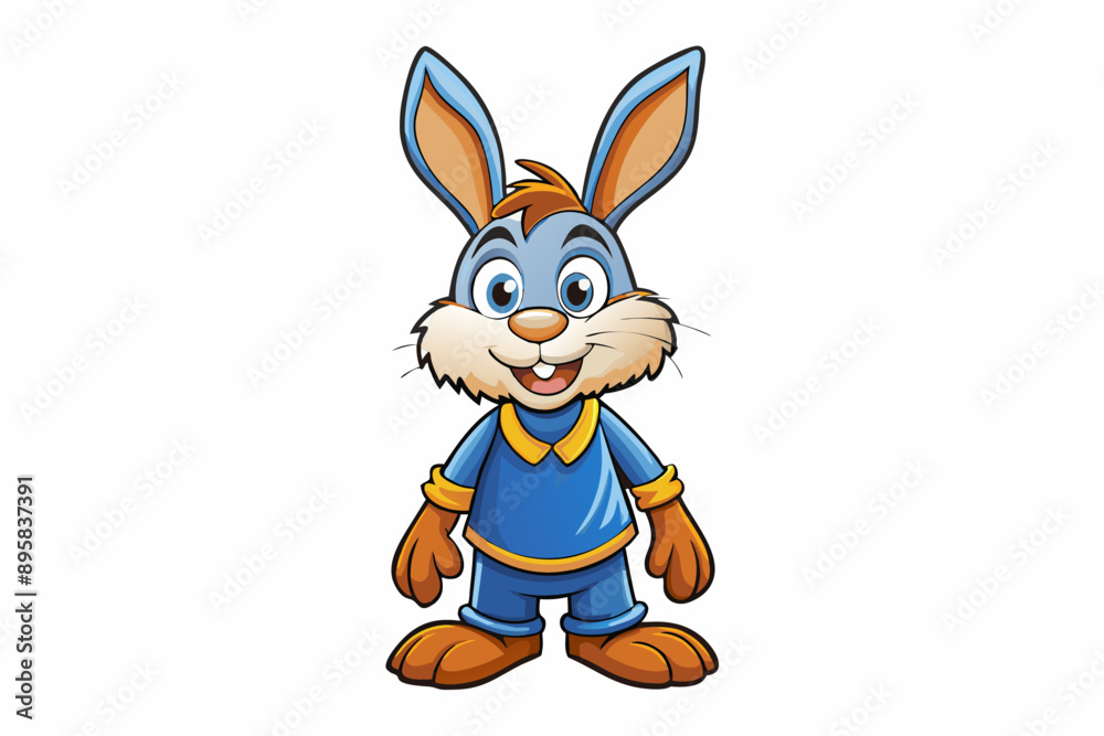 Funny Rabbit with White Background Vector Illustration, Cartoons, Clipart, and Line Art Design, Adorable funny rabbit vector illustration, perfect for cartoons, clipart, and line art designs Funny Rabbit with White Background Vector Illustration, Cartoons, Clipart, and Line Art Design, Adorable funny rabbit vector illustration, perfect for cartoons, clipart, and line art designs