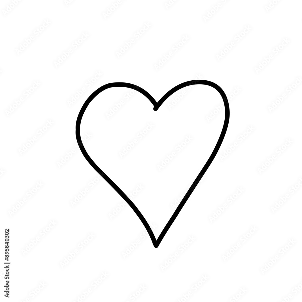 Black heart icon. Love symbol. Vector illustration flat style Black heart icon. Love symbol. Vector illustration flat style