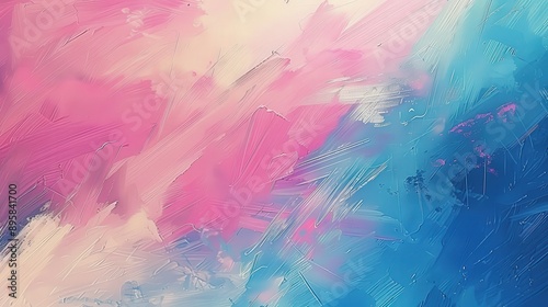 Vibrant Abstract Painting with Soft Brushstrokes
