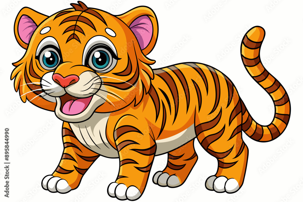 Funny Tiger on White Background Vector Illustration, Cartoons, Clipart, and Line Art Design, Funny tiger illustration in vector, cartoons, clipart, and line art on a white background. Funny Tiger on White Background Vector Illustration, Cartoons, Clipart, and Line Art Design, Funny tiger illustration in vector, cartoons, clipart, and line art on a white background.