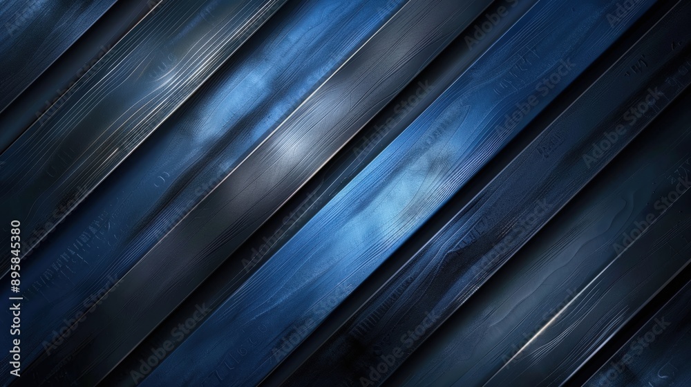 Obraz premium Mesmerizing Diagonal Abstract Blue Streaks Background