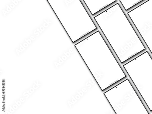 Samsung Galaxy S24 Ultra Mockup present. Android phone screen mockup for web layout. vector illustration