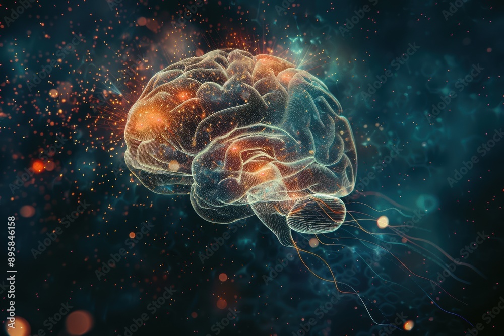 Fototapeta premium Explore the brain's mysteries with neuroscience, unlocking cognition, behavior, and perception.