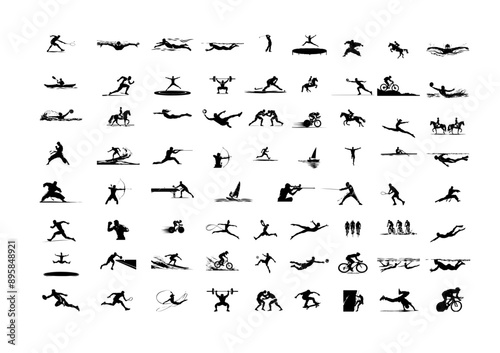 set of summer sport icons