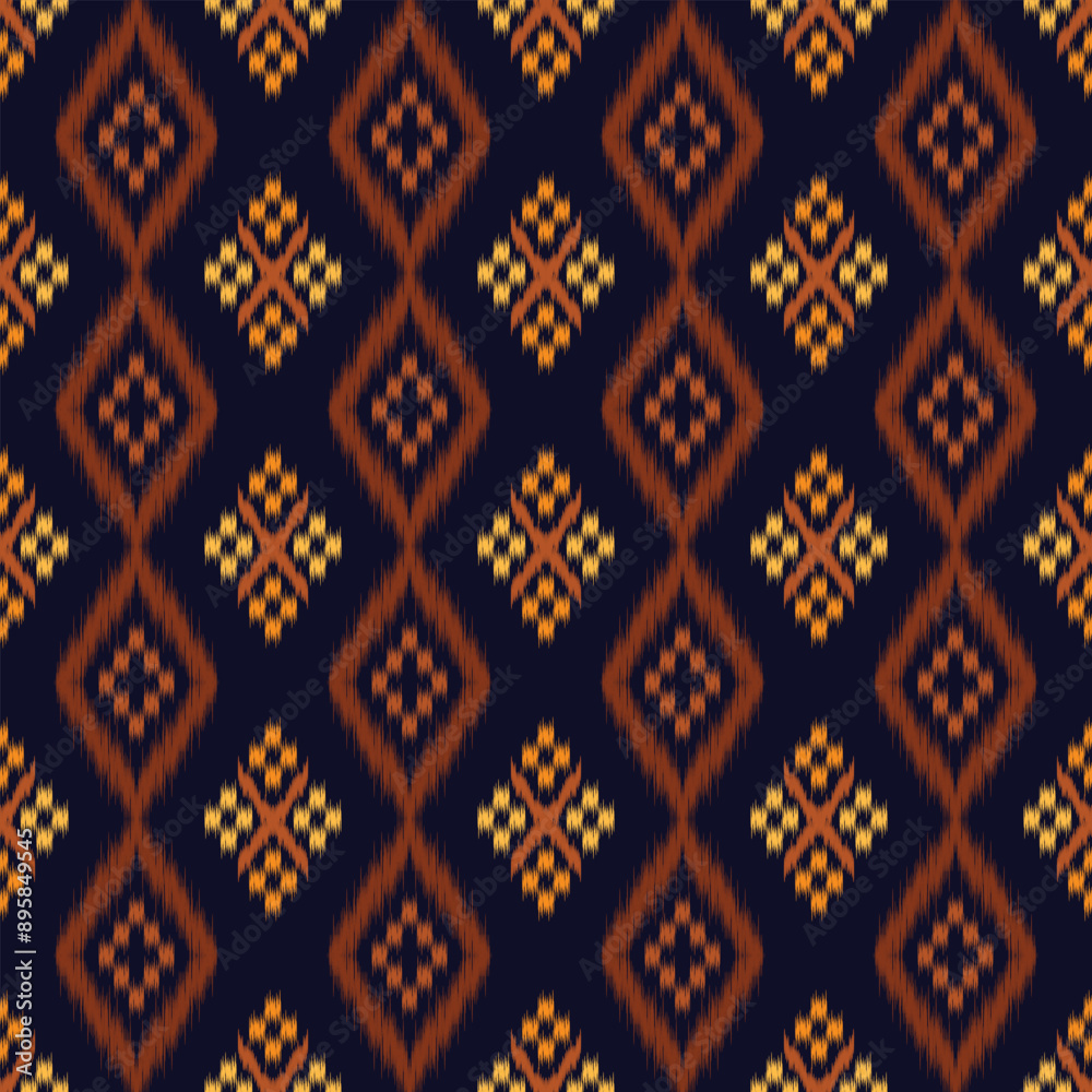seamless pattern design in ikat style for fabric printing seamless pattern design in ikat style for fabric printing