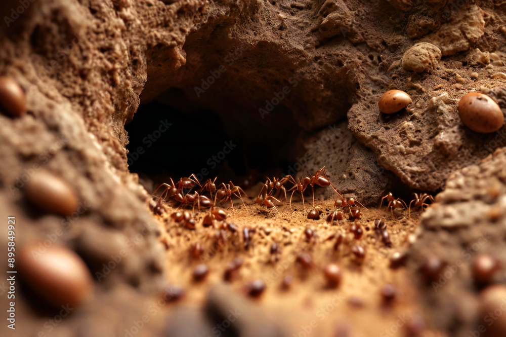 Fototapeta premium Ant Colony Entrance