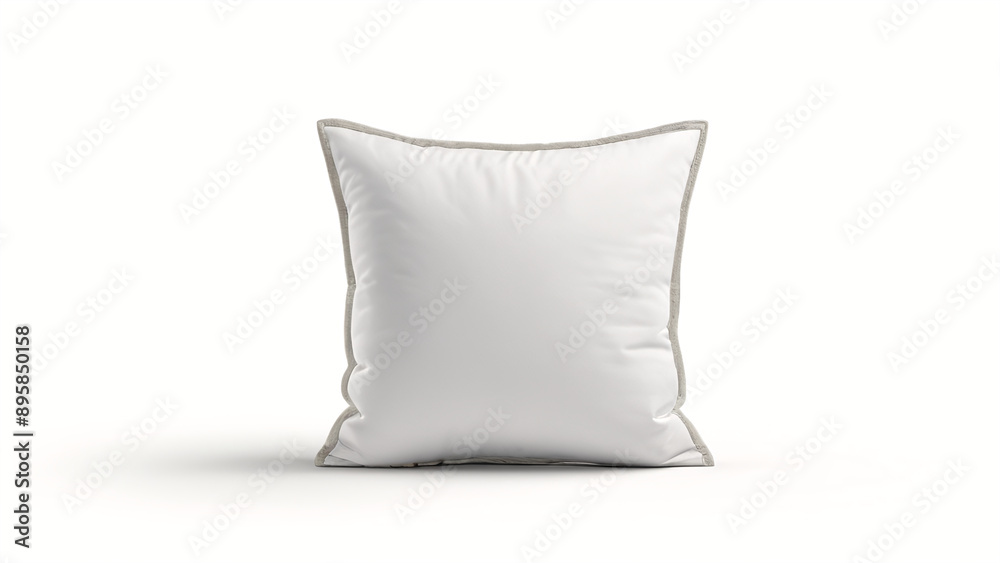 White pillow isolated on white background White pillow isolated on white background