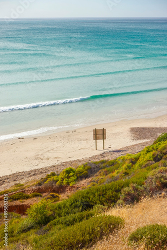 South Port Noarlunga Cliffs at sunset photo