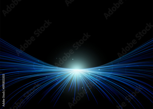 青のデジタルテクノロジー背景