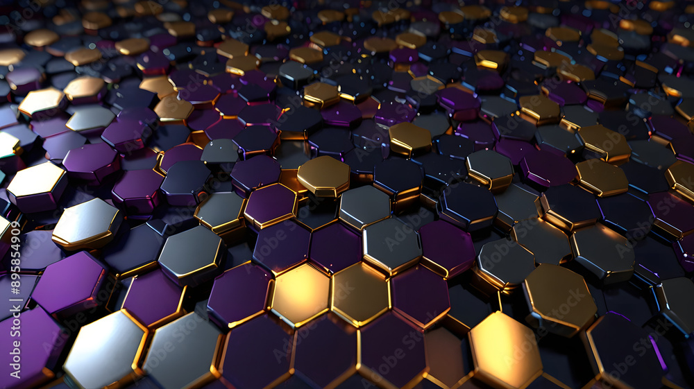 The Matrix of Hexagons A Futuristic Canvas