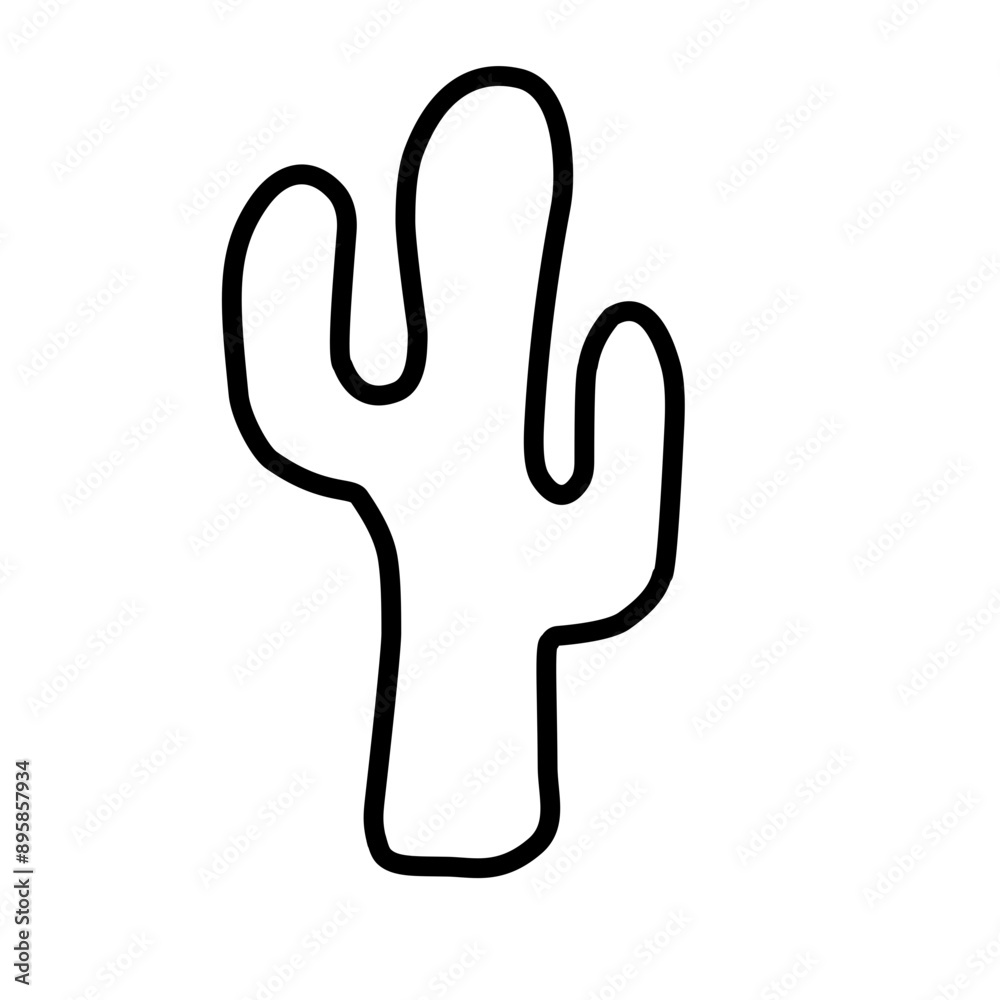 Hand drawn cactus vector objects collection Hand drawn cactus vector objects collection