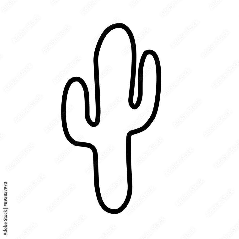 Hand drawn cactus vector objects collection Hand drawn cactus vector objects collection