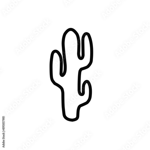 Hand drawn cactus vector objects collection