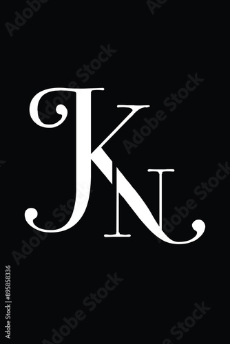 JKN letter monogram logo photo