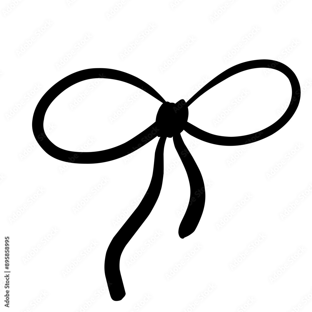 Vector illustrations of rope bows icon Vector illustrations of rope bows icon
