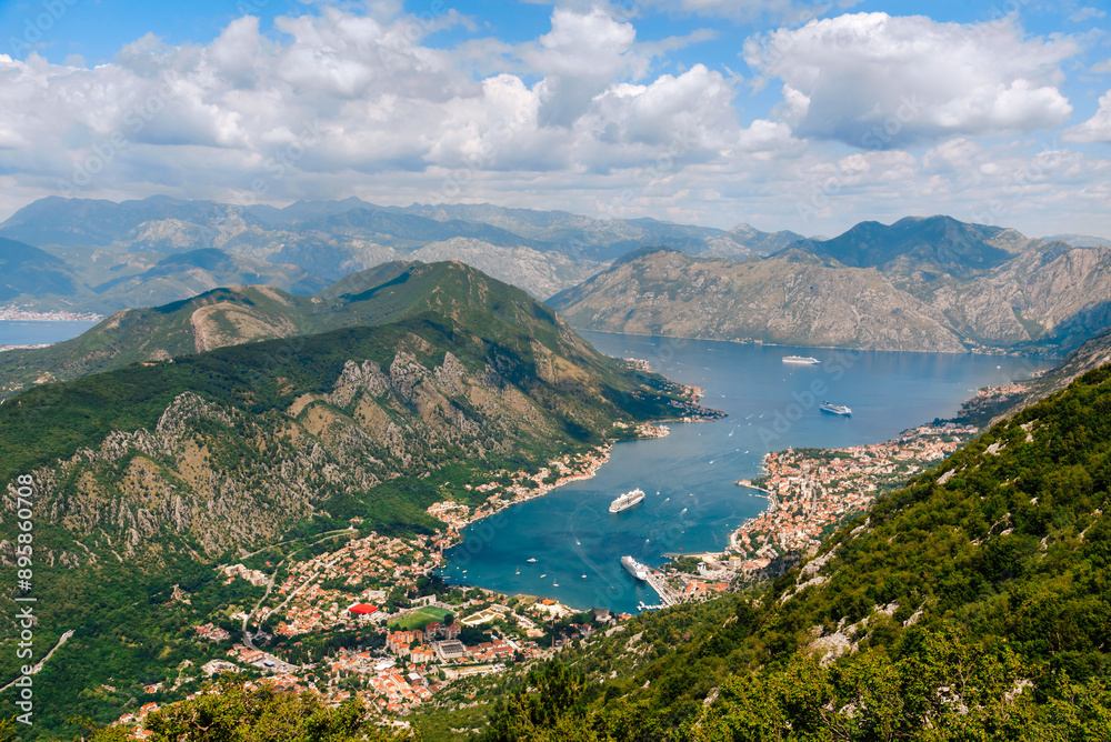 Boka Bay Panoramic View from Viewpoint