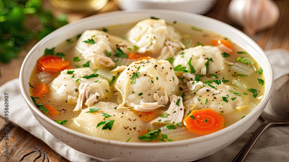 Chicken soup with dumplings Chicken soup with dumplings