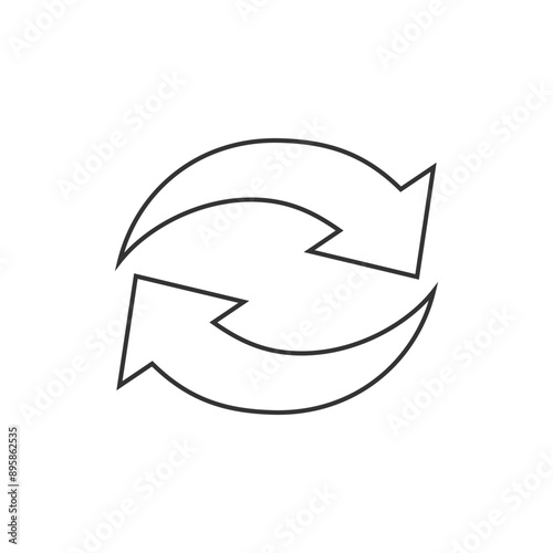 Repost line icon, repost symbol
