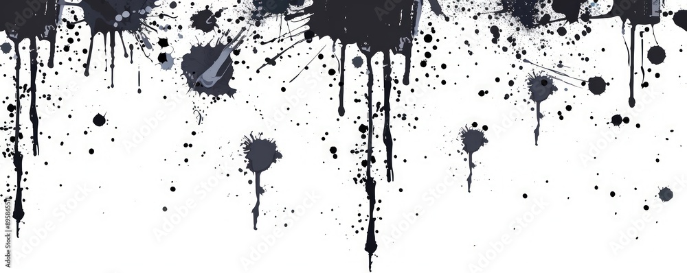 Edgy vector frame elements with grunge ink splatters for creative designs. Edgy vector frame elements with grunge ink splatters for creative designs.