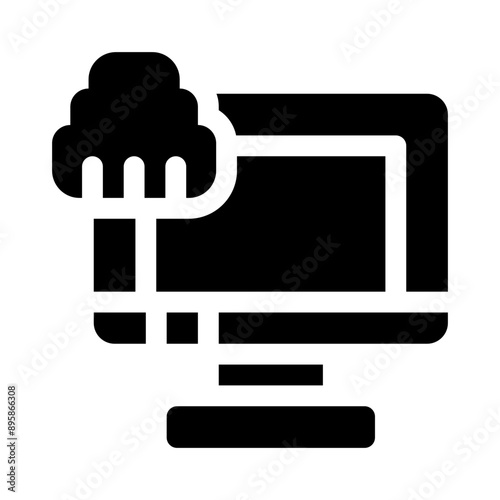 network adapter glyph icon