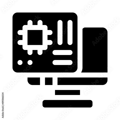 motherboard glyph icon