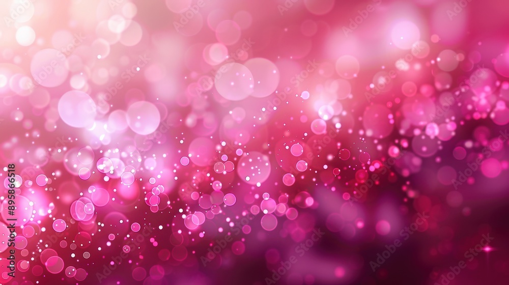 Sparkling Fuchsia Dreamscape - Enchanting Abstract Bokeh