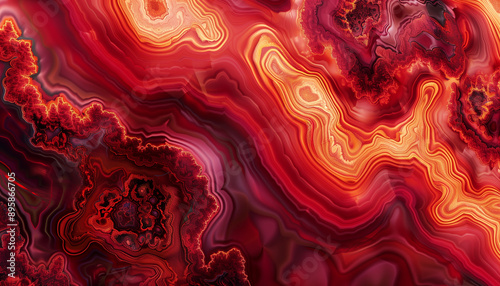 Abstract Red And Orange Agate Marble Texture