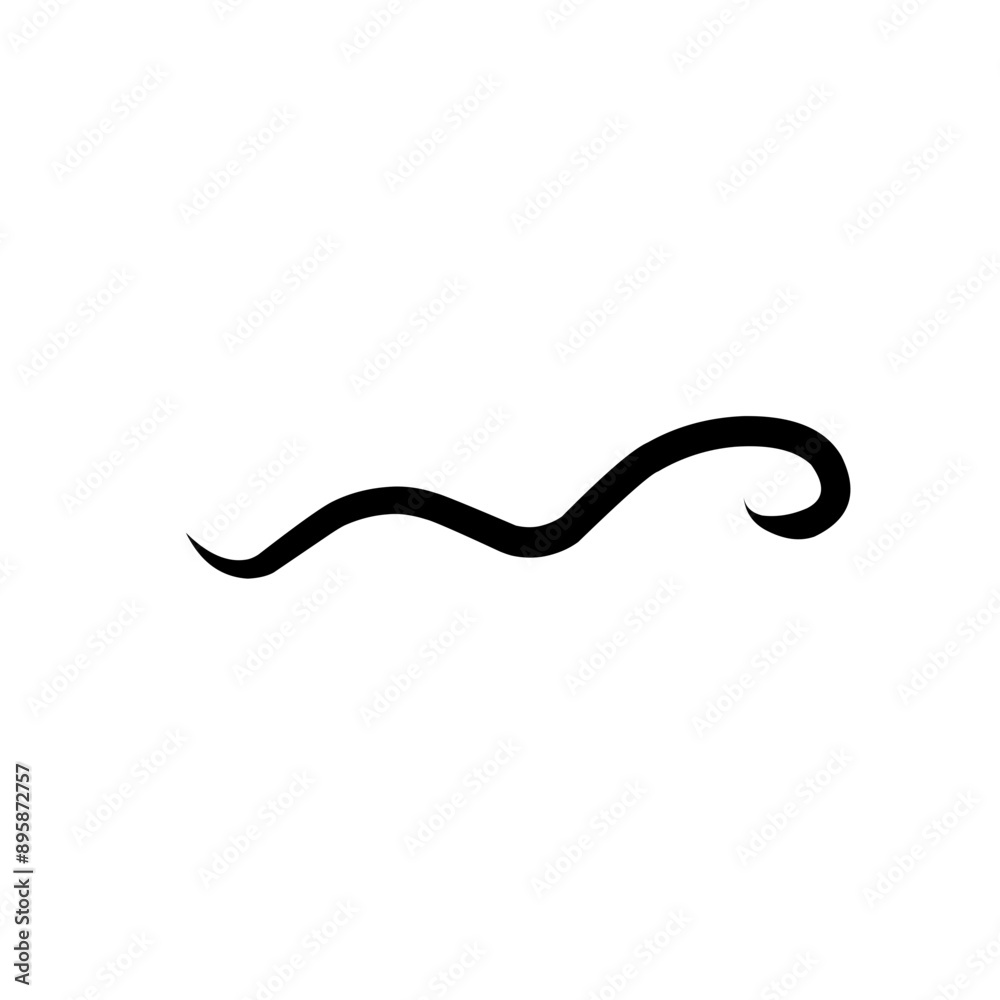 Hand drawn curved line shape. Curved line icon collection. Vector illustration isolated on white background. Hand drawn curved line shape. Curved line icon collection. Vector illustration isolated on white background.