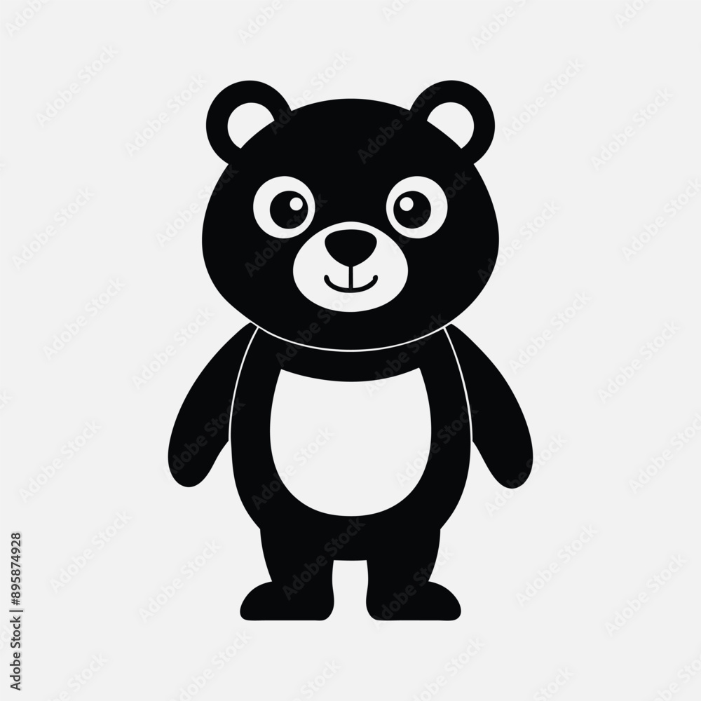Teddy bear silhouette vector art illustration Teddy bear silhouette vector art illustration
