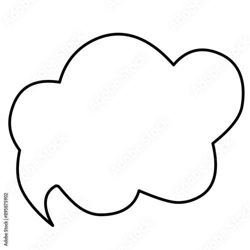 Vector speech clouds chat bubble icon. Vector illustration