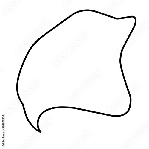 Vector speech clouds chat bubble icon. Vector illustration