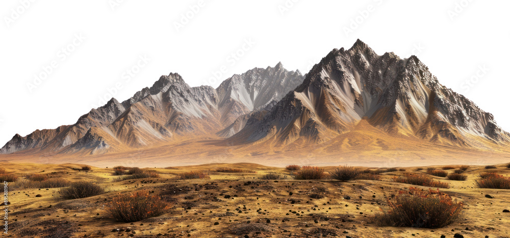 Fototapeta premium PNG Stunning desert mountain landscape