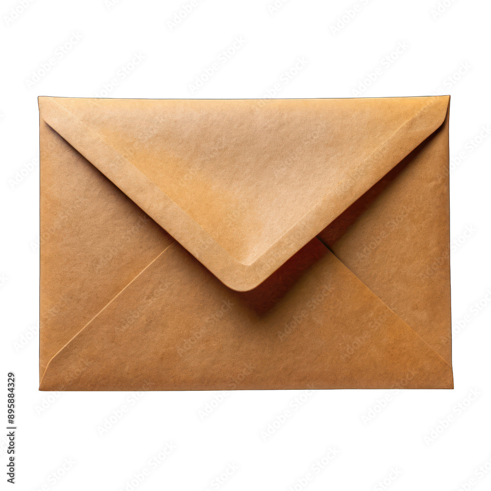 Brown envelope isolated on transparent background Brown envelope isolated on transparent background