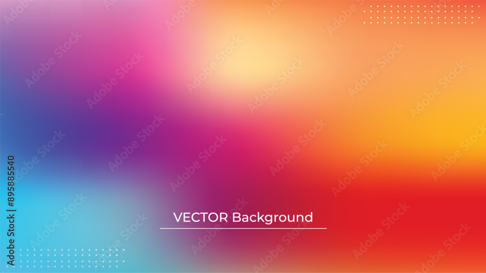 Smooth and blurry colorful gradient mesh background. Modern bright rainbow colors. Easy editable soft colored vector banner template. Premium quality Smooth and blurry colorful gradient mesh background. Modern bright rainbow colors. Easy editable soft colored vector banner template. Premium quality